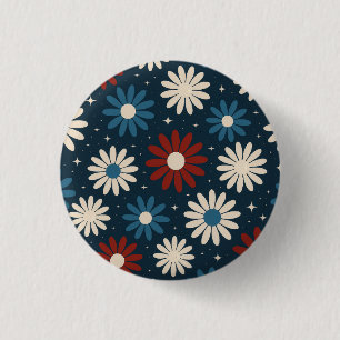 Amerikaanse Madeliefjes Ronde Button 3,2 Cm