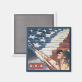 Amerikaanse magneet (Voorkant / Achterkant)