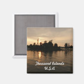 Amerikaanse magneet op Thousand Islands (Voorkant / Achterkant)
