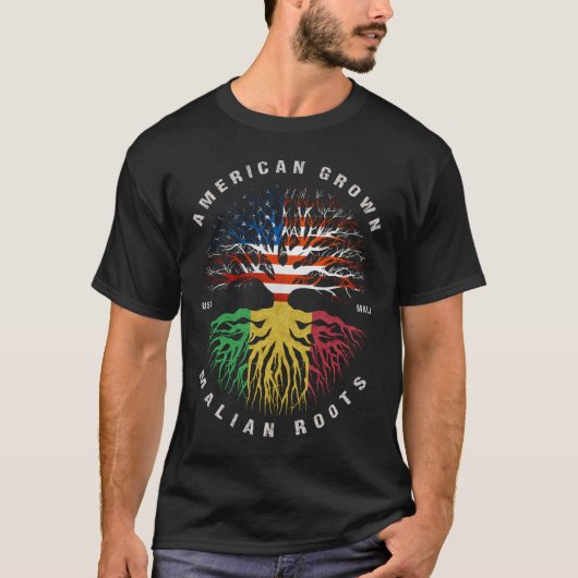 Amerikaanse Mali-vlag T-shirt (Voorkant)