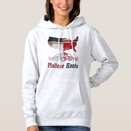 Amerikaanse Maltese wortels Hoodie (Voorkant)