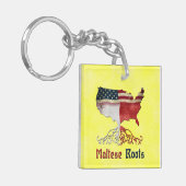 Amerikaanse Maltese wortels Sleutelhanger (Voorkant Links)
