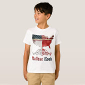 Amerikaanse Maltese wortels T-shirt (Voorkant volledig)