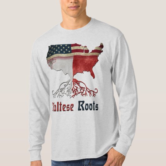 Amerikaanse Maltese wortels T-shirt (Voorkant)