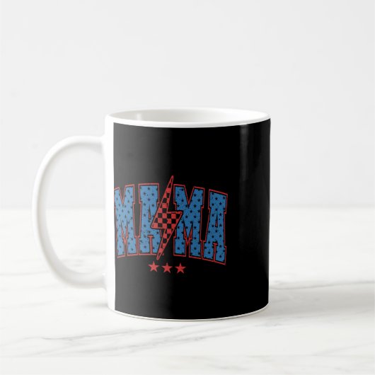 Amerikaanse Mama Bliksemschicht, Mama En Mini 4 Ju Koffiemok (Links)