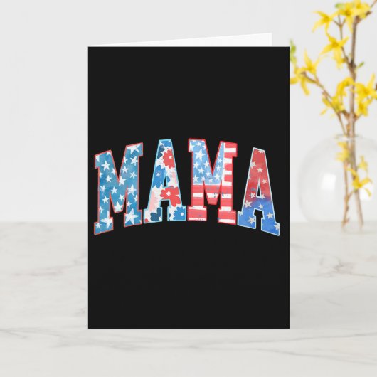 Amerikaanse Mama Patriottisch Rood Wit Blauw Ameri Kaart (Gele Bloem)
