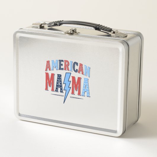 Amerikaanse Mama Patriottisch Vintage Gravure Shir (Voorkant)