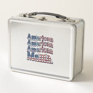 Amerikaanse Mama Patriottisch Vintage Gravure Shir