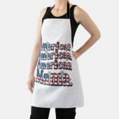 Amerikaanse Mama Patriottisch Vintage Gravure Shir Schort (Insitu)
