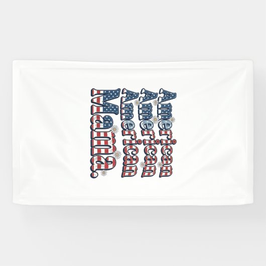 Amerikaanse Mama Patriottisch Vintage Gravure Shir Spandoek (Horizontaal)