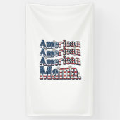 Amerikaanse Mama Patriottisch Vintage Gravure Shir Spandoek (Verticaal)