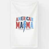 Amerikaanse Mama Patriottisch Vintage Gravure Shir Spandoek (Verticaal)