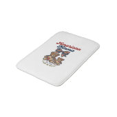 Amerikaanse Mama Patriottische Beer Patchwork Vect Badmat (Gekanteld)