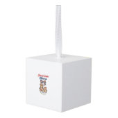 Amerikaanse Mama Patriottische Beer Patchwork Vect Decoratie (Achter hoekig)
