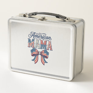 Amerikaanse Mama Patriottische Boog Vintage 4 juli