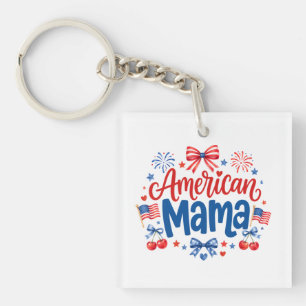 Amerikaanse Mama Sleutelhanger