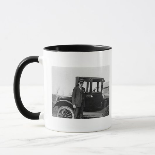 Amerikaanse Man Echte Foto Koffiemok Mok (Links)