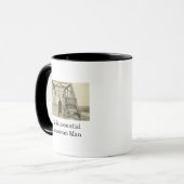 Amerikaanse Man Echte Foto Koffiemok Mok (Voorkant links)