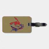 Amerikaanse Manga Neko Catgirl Kawaii Anime Bagagelabel (Achterkant horizontaal)