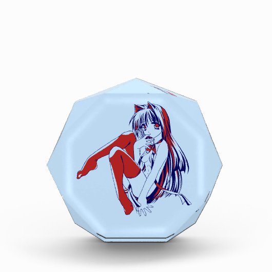 Amerikaanse Manga Neko Catgirl Kawaii Anime Fotoblokken (Voorkant)