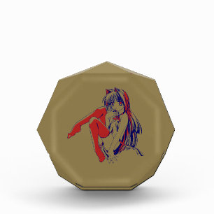 Amerikaanse Manga Neko Catgirl Kawaii Anime Fotoblokken