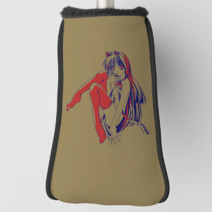 Amerikaanse Manga Neko Catgirl Kawaii Anime Golfheadcover