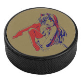 Amerikaanse Manga Neko Catgirl Kawaii Anime Hockey Puck (3/4)