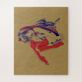 Amerikaanse Manga Neko Catgirl Kawaii Anime Legpuzzel (Verticaal)