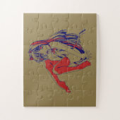 Amerikaanse Manga Neko Catgirl Kawaii Anime Legpuzzel (Verticaal)