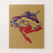 Amerikaanse Manga Neko Catgirl Kawaii Anime Legpuzzel (Verticaal)