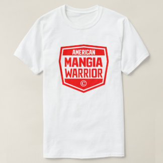 Amerikaanse Mangia Warrior - met Black Shield Logo T-shirt