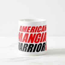 Amerikaanse Mangia Warrior-Mok met vervaagde Logo