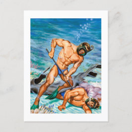 Amerikaanse mannelijkheid (dec. 1952) briefkaart