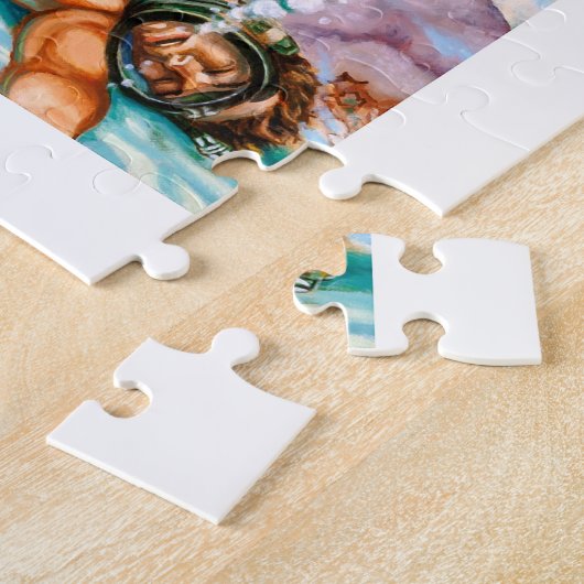 Amerikaanse mannelijkheid (dec. 1952) legpuzzel (Zijkant)