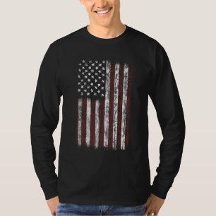  Amerikaanse Mannen Amerikaanse vlag Amerikaanse v T-shirt