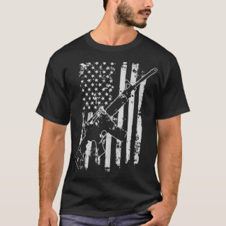 Amerikaanse Mannen Amerikaanse vlag AR15 Tweede Am T-shirt