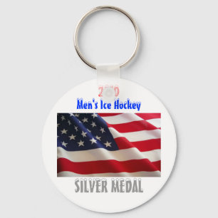 Amerikaanse Mannen Ice Hockey - Silver Medal 2010 Sleutelhanger