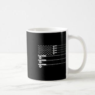Amerikaanse Mannen T voor de visserij op de drijve Koffiemok