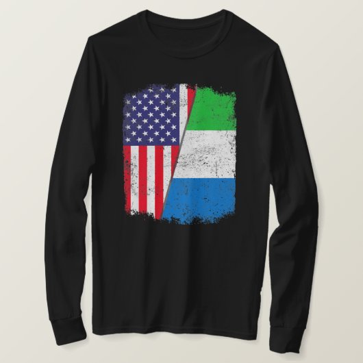 Amerikaanse Mannen uit Sierra Leone T-shirt (Design voorkant)