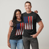 -Amerikaanse Mannen van de vlag Baseball T-shirt (Unisex)