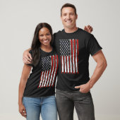 -Amerikaanse Mannen van de vlag Baseball T-shirt (Unisex)