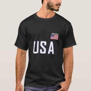 Amerikaanse Mannen voor Vlag Soccer Team Cool Futb T-shirt