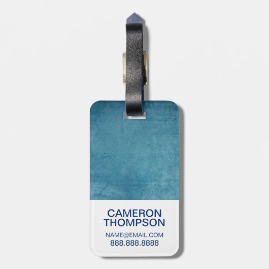 Amerikaanse marine | Alternatief Navy Emblem Bagagelabel (Achterkant verticaal)