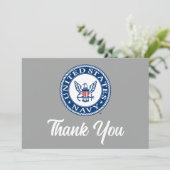 Amerikaanse marine | Alternatief Navy Emblem Bedankkaart (Staand voorkant)