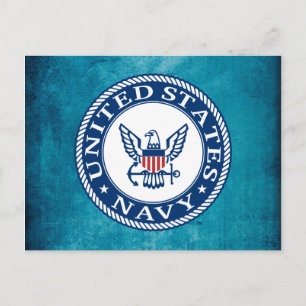 Amerikaanse marine   Alternatief Navy Emblem Briefkaart