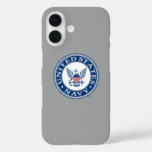 Amerikaanse marine   Alternatief Navy Emblem iPhone 16 Hoesje