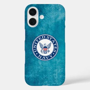 Amerikaanse marine   Alternatief Navy Emblem iPhone 16 Hoesje