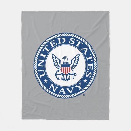 Amerikaanse marine | Alternatief Navy Emblem Fleece Deken (Voorkant)