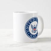 Amerikaanse marine | Alternatief Navy Emblem Grote Koffiekop (Voorkant rechts)