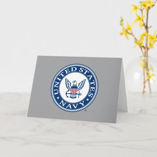 Amerikaanse marine | Alternatief Navy Emblem Kaart (Gele Bloem)